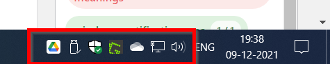 Notification Area Icons Windows 10