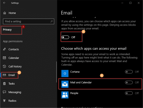 Solve Windows 10 Mail App Error