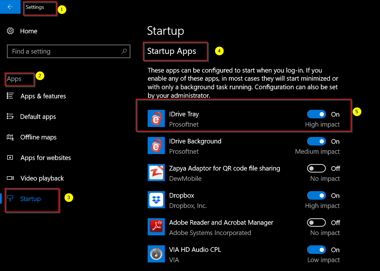Startup Apps Windows 10 Build 17017 Review