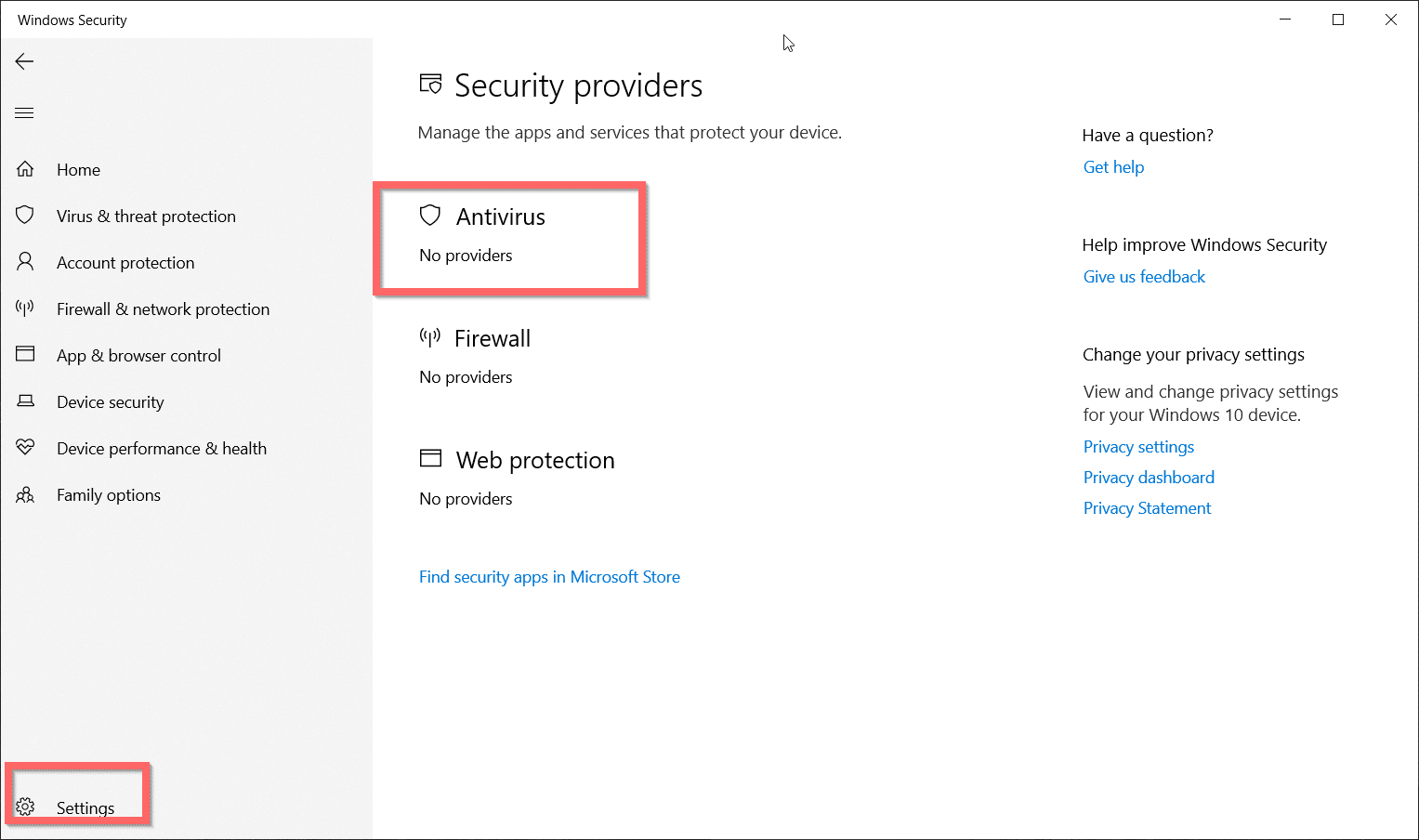 Turn Off Antivirus Windows 10