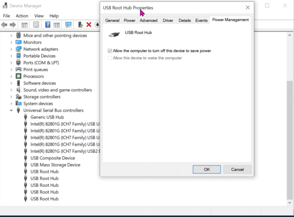 Usb Root Hub Properties Fix Power Shut Off Problem