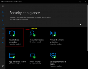 Virus And Threat Protection