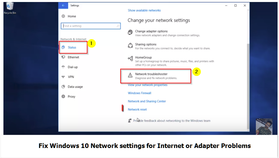 Windows 10 Network Troubleshooter