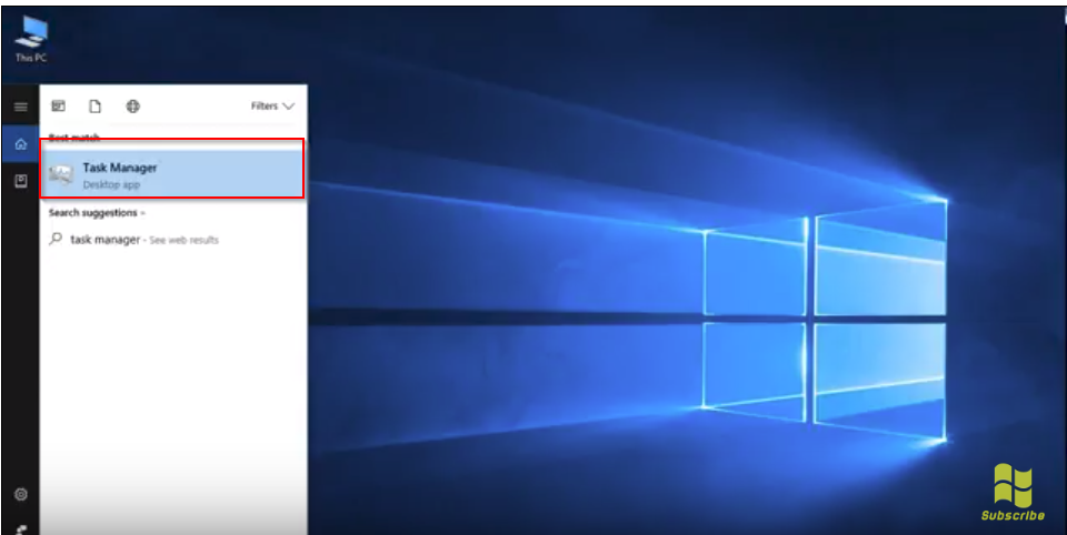 Windows 10 Task Manager Start Up