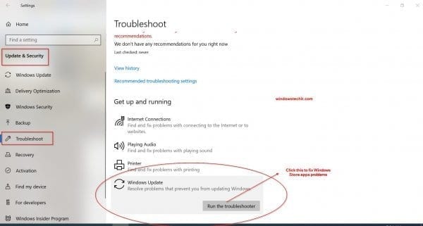 Windows 10 Update Troubleshooter