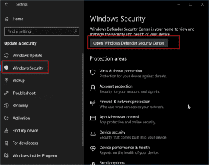 Windows 10 Security